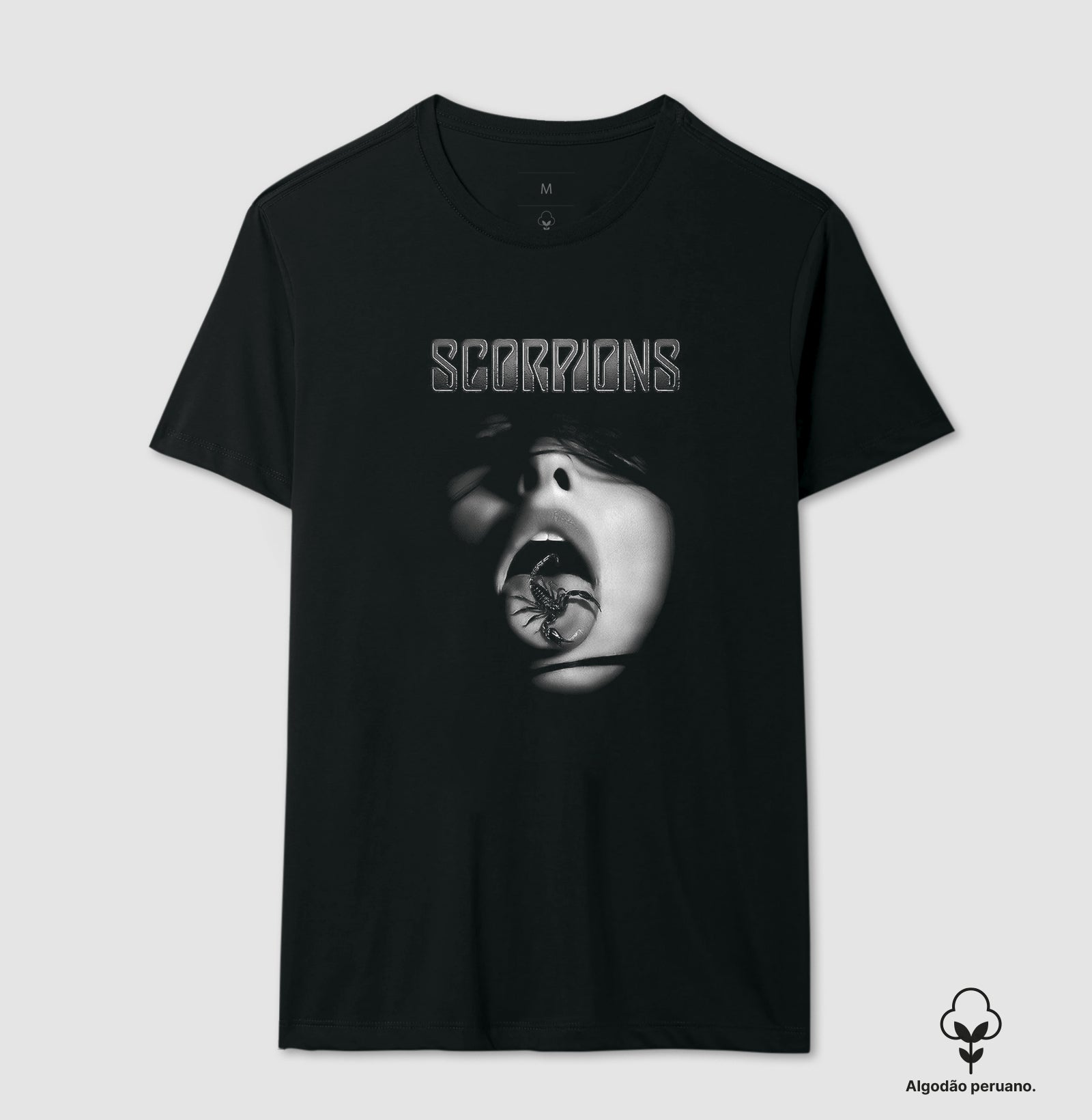 Camiseta Scorpions Algodão Peruano