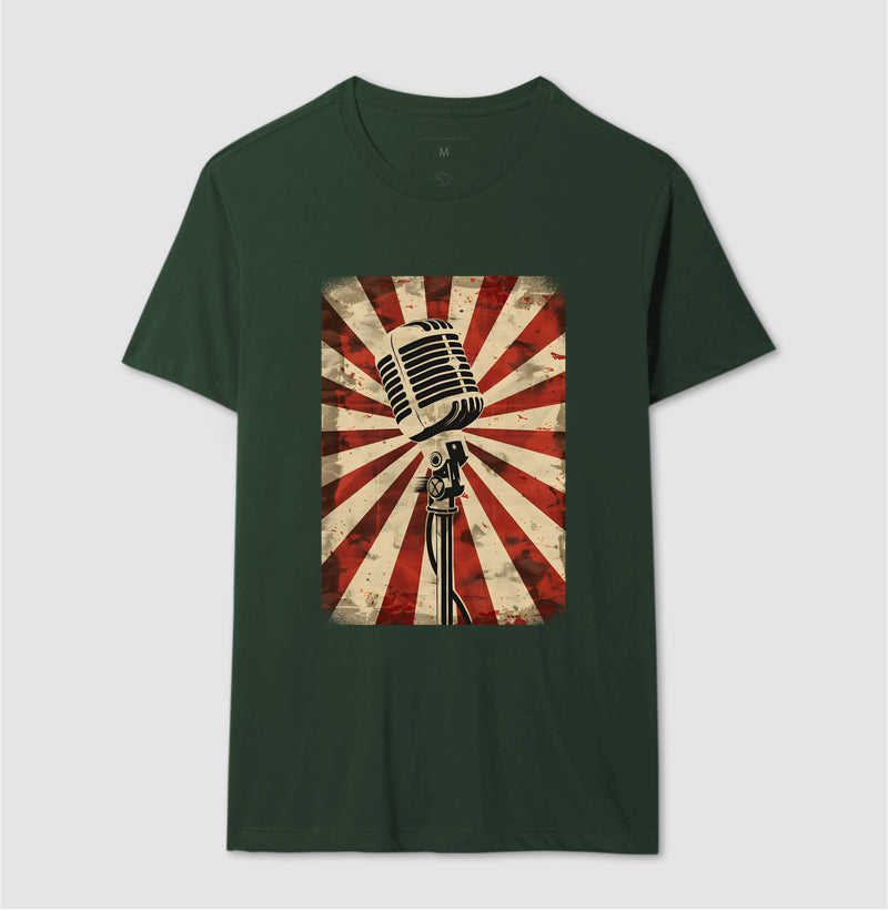 Camiseta Microfone Clássico
