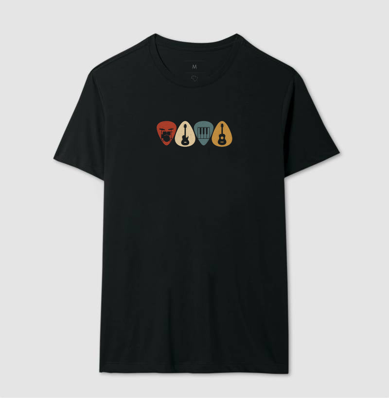 Camiseta Instrumentos Dentro da Palheta