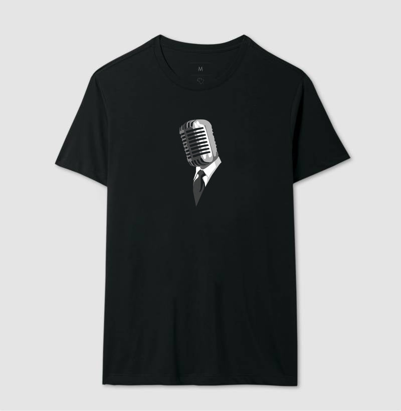 Camiseta Microfone de Terno