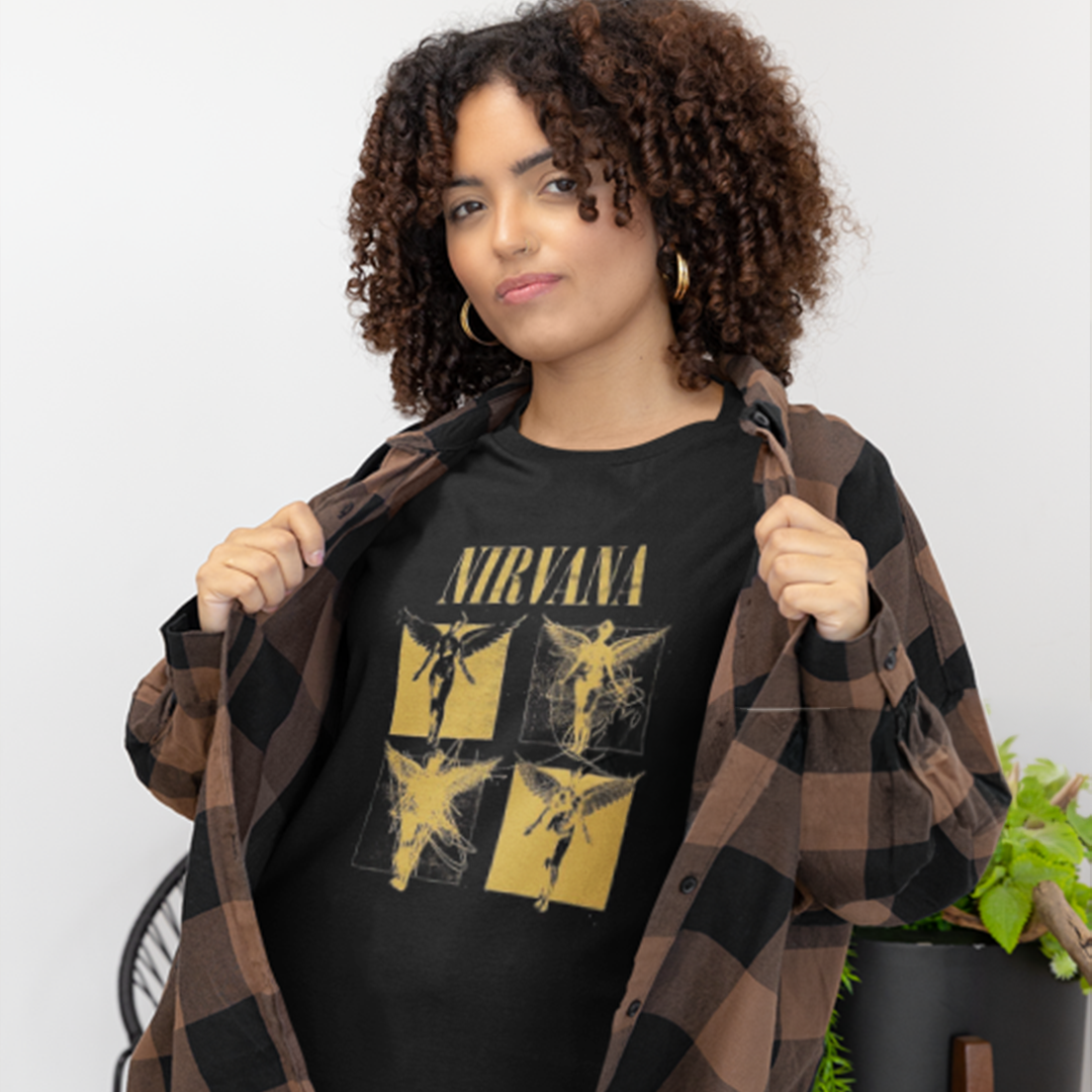 Camiseta Nirvana Quatro Anjos