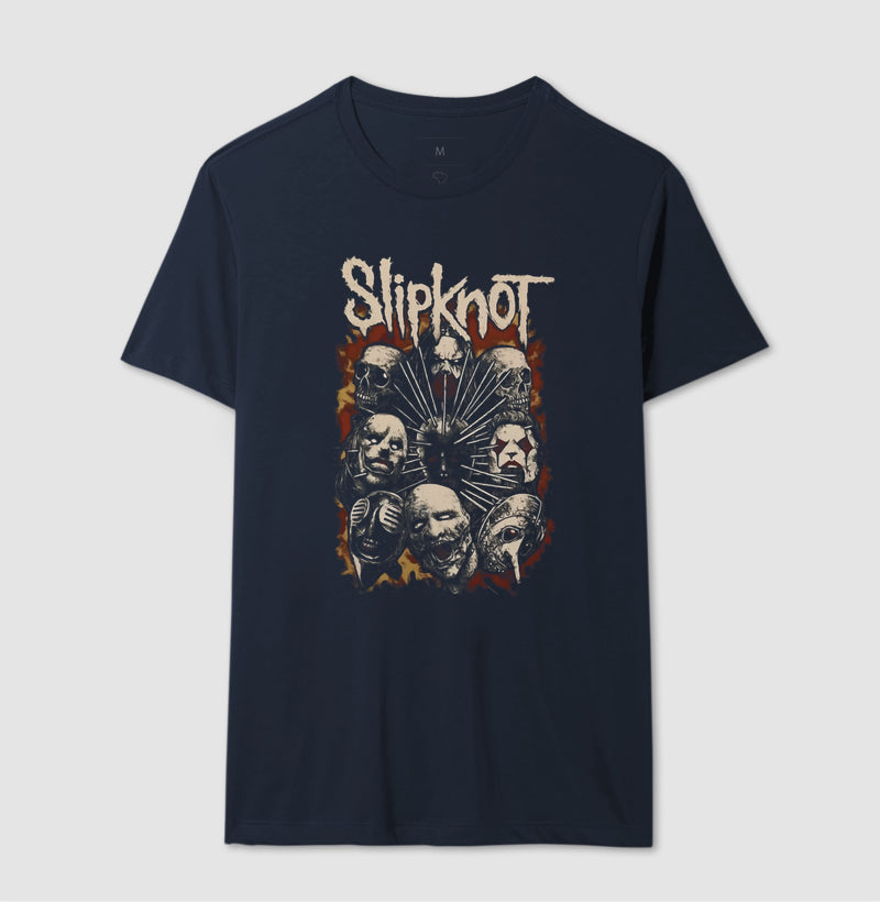 Camiseta Slipknot Faces da Loucura