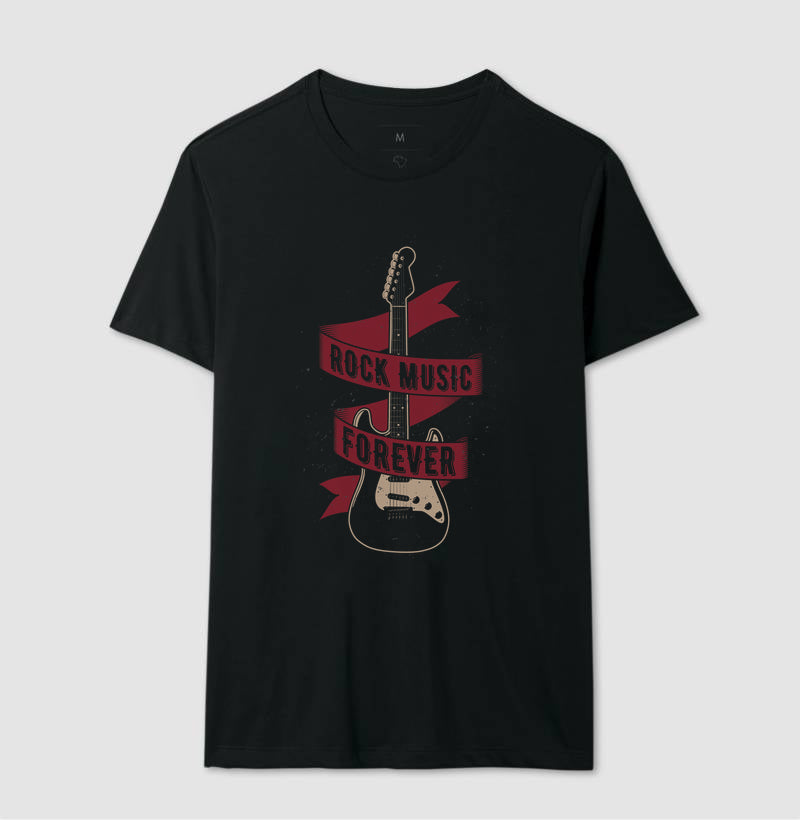 Camiseta Guitarra Rock Music Forever