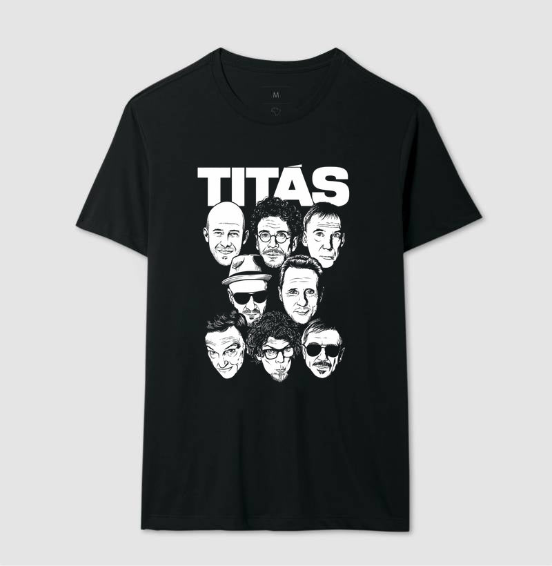 Camiseta Banda Titãs Faces