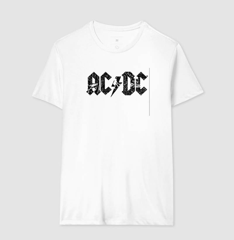 Camiseta AC/DC Desenhada