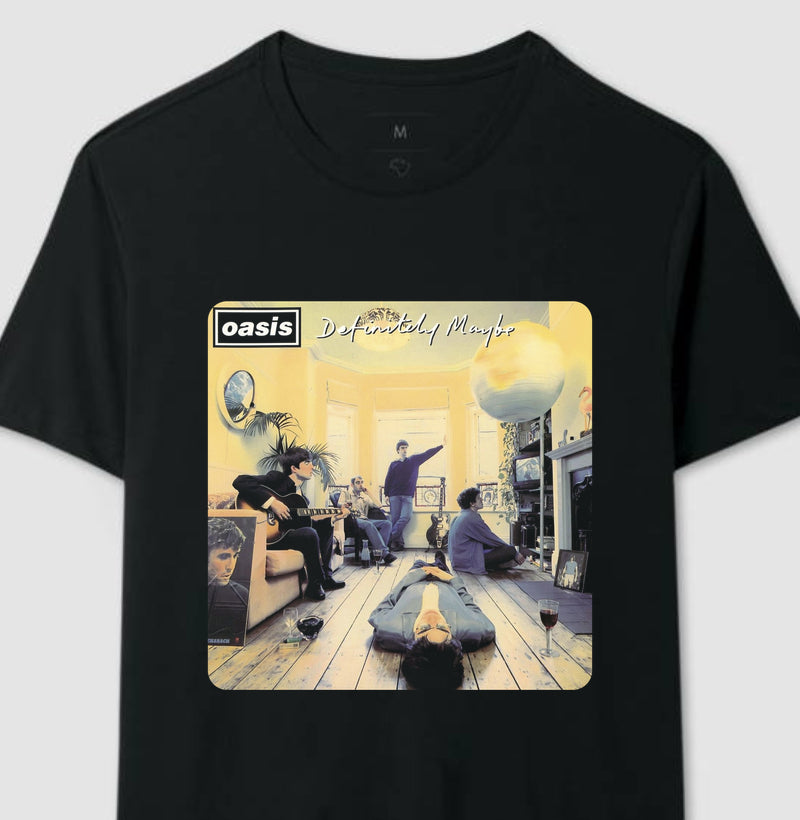 Camiseta Disco Oasis - Definitely Maybe
