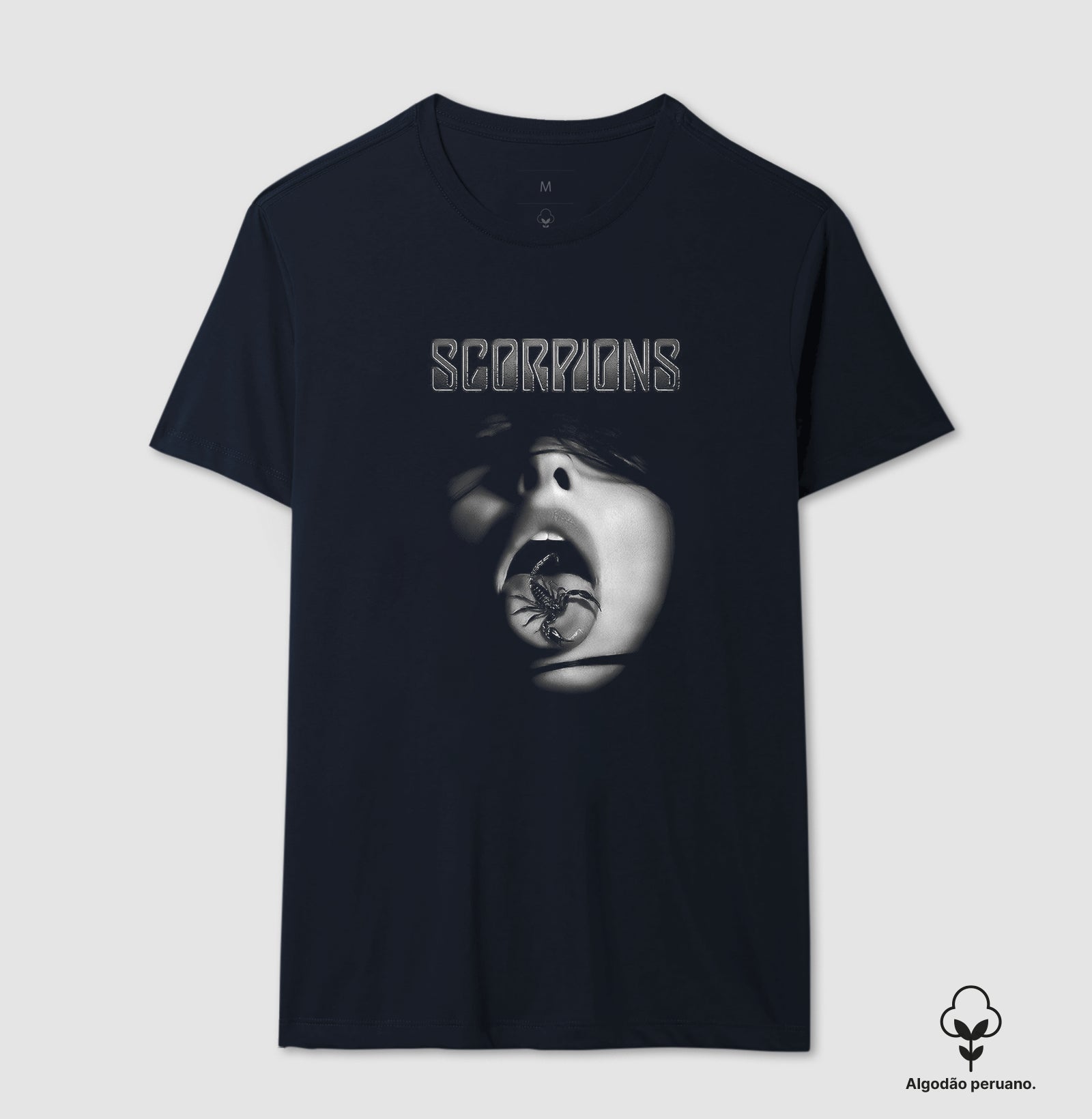 Camiseta Scorpions Algodão Peruano