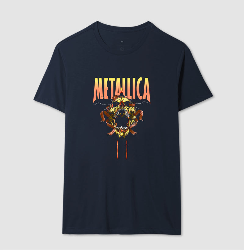 Camiseta Metallica Caveira Grito do Caos