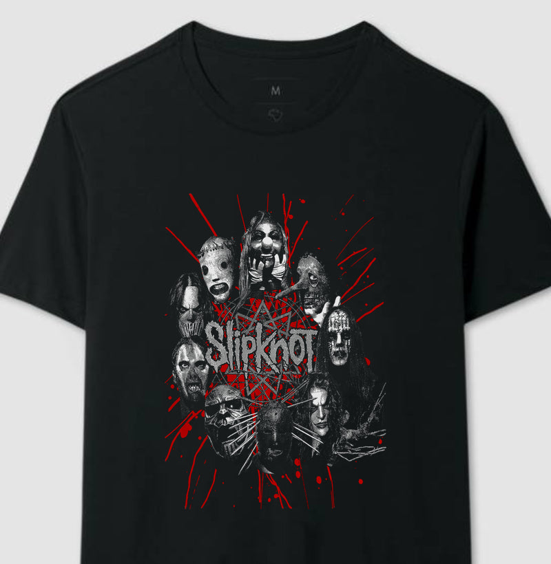 Camiseta Slipknot Faces do Ódio