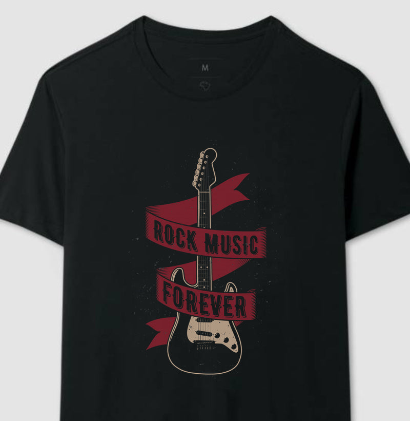 Camiseta Guitarra Rock Music Forever