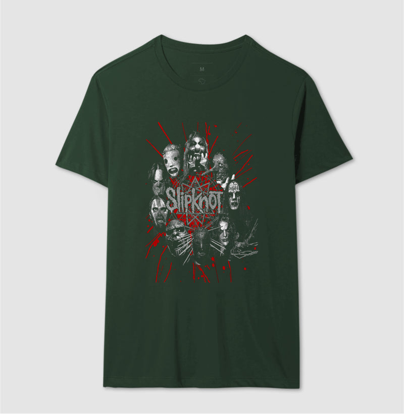 Camiseta Slipknot Faces do Ódio