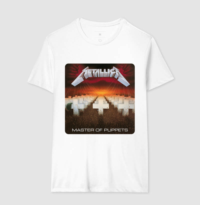 Camiseta Disco Metallica - Master of Puppets