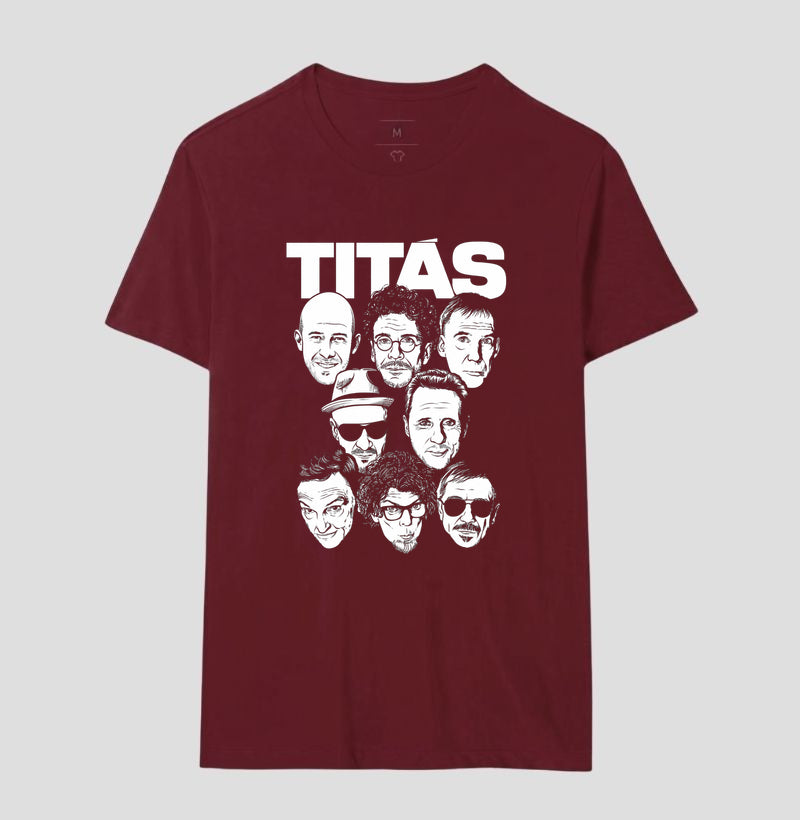 Camiseta Banda Titãs Faces