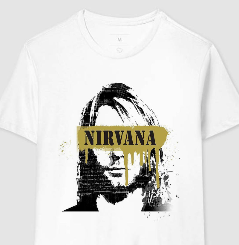 Camiseta do Kurt Cobain Olhos Vendados