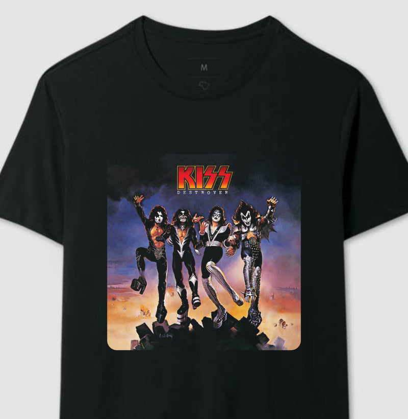 Camiseta Disco Kiss - Love Gun
