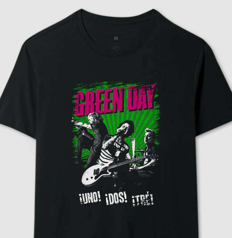 Camiseta Green Day Uno, Dos, Tré!