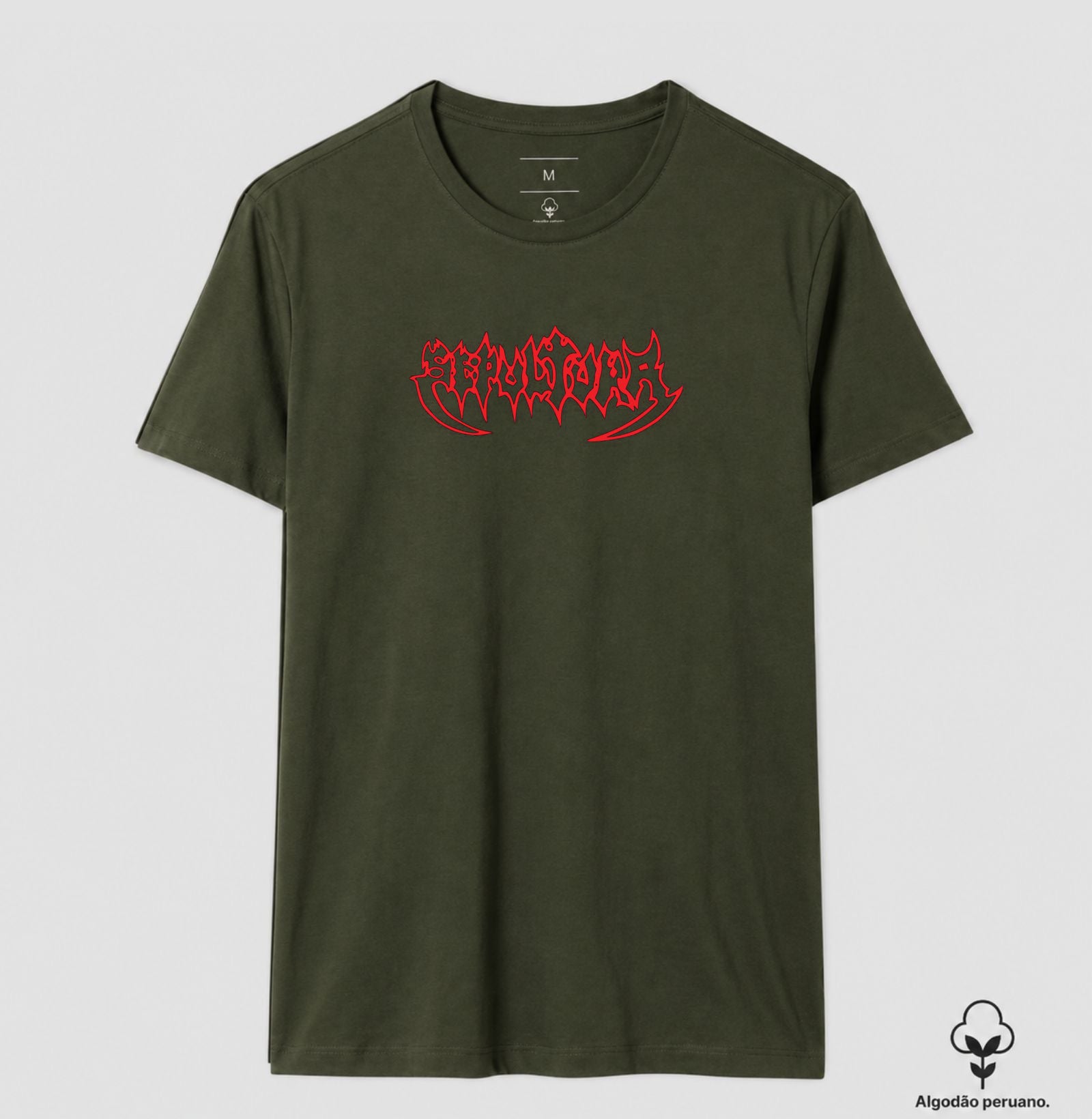 Camiseta Sepultura Logo Algodão Peruano