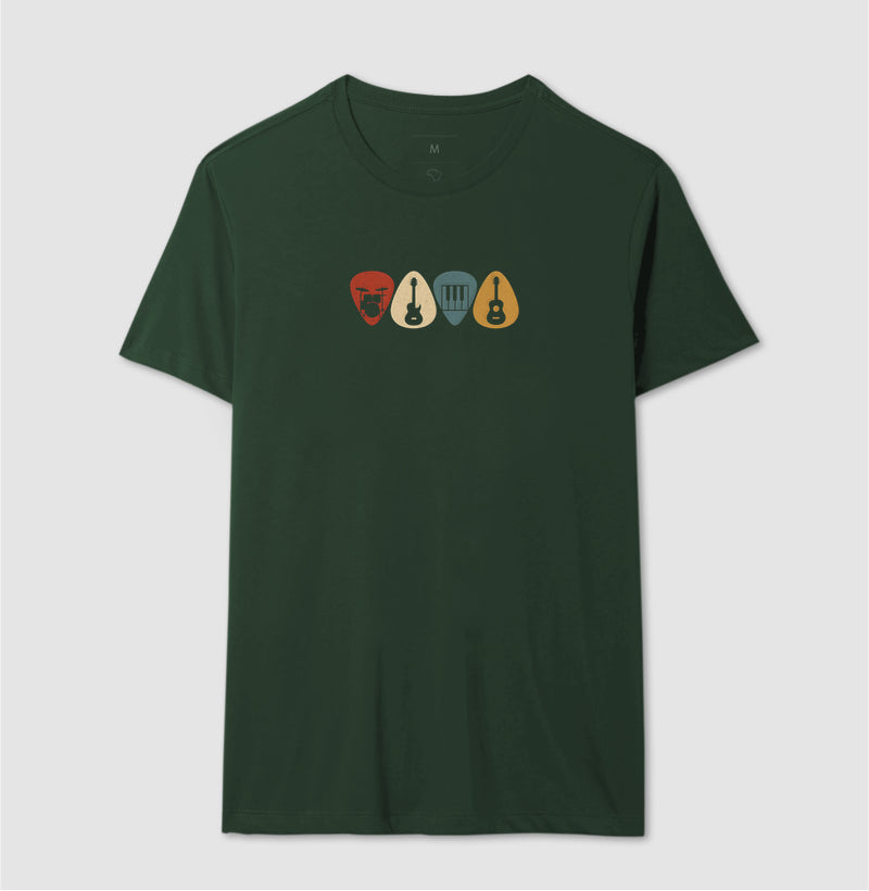 Camiseta Instrumentos Dentro da Palheta