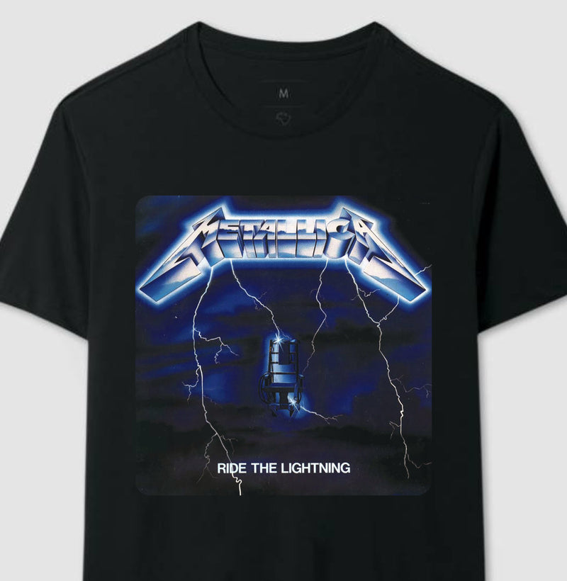 Camiseta Disco Metallica Ride the Lightning