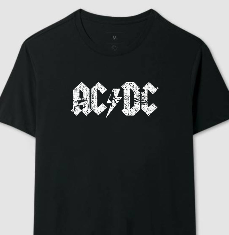 Camiseta AC/DC Desenhada
