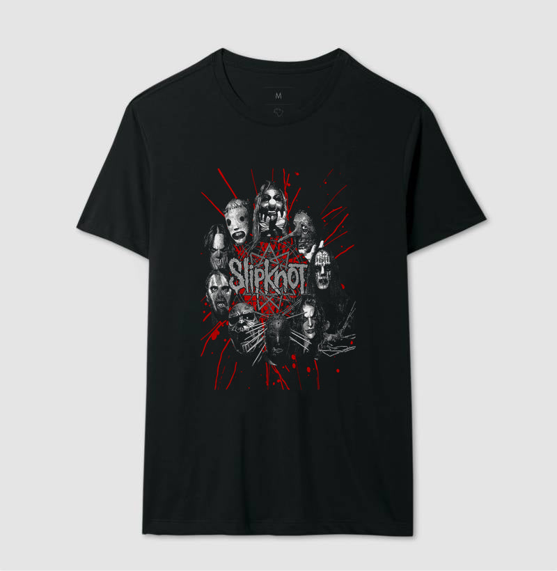 Camiseta Slipknot Faces do Ódio