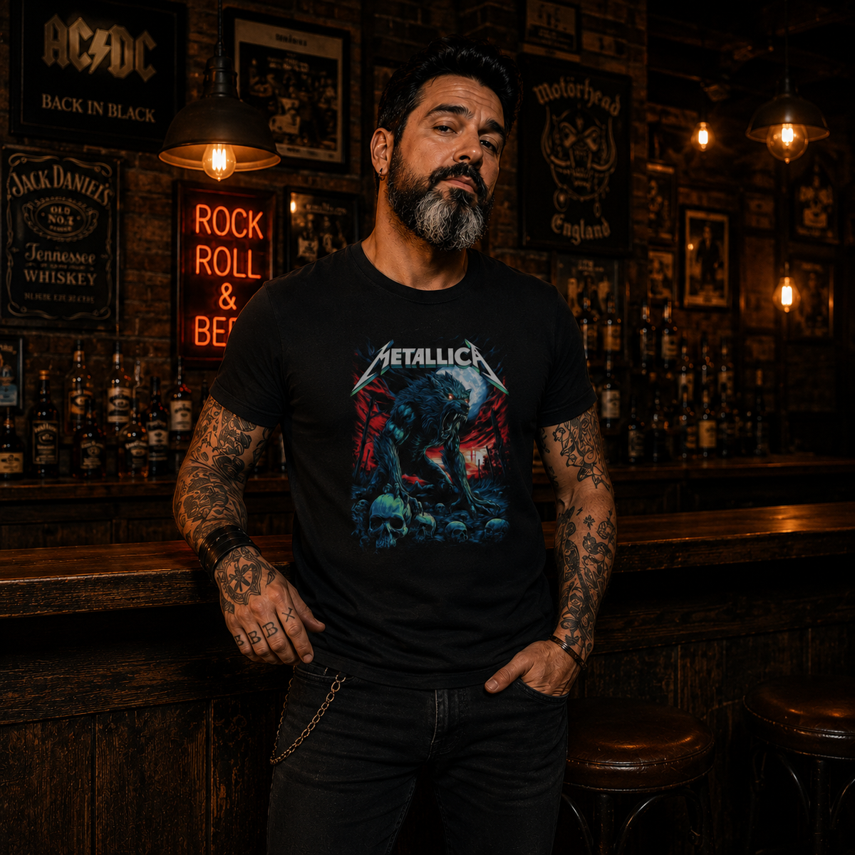 Camiseta Metallica Lobo