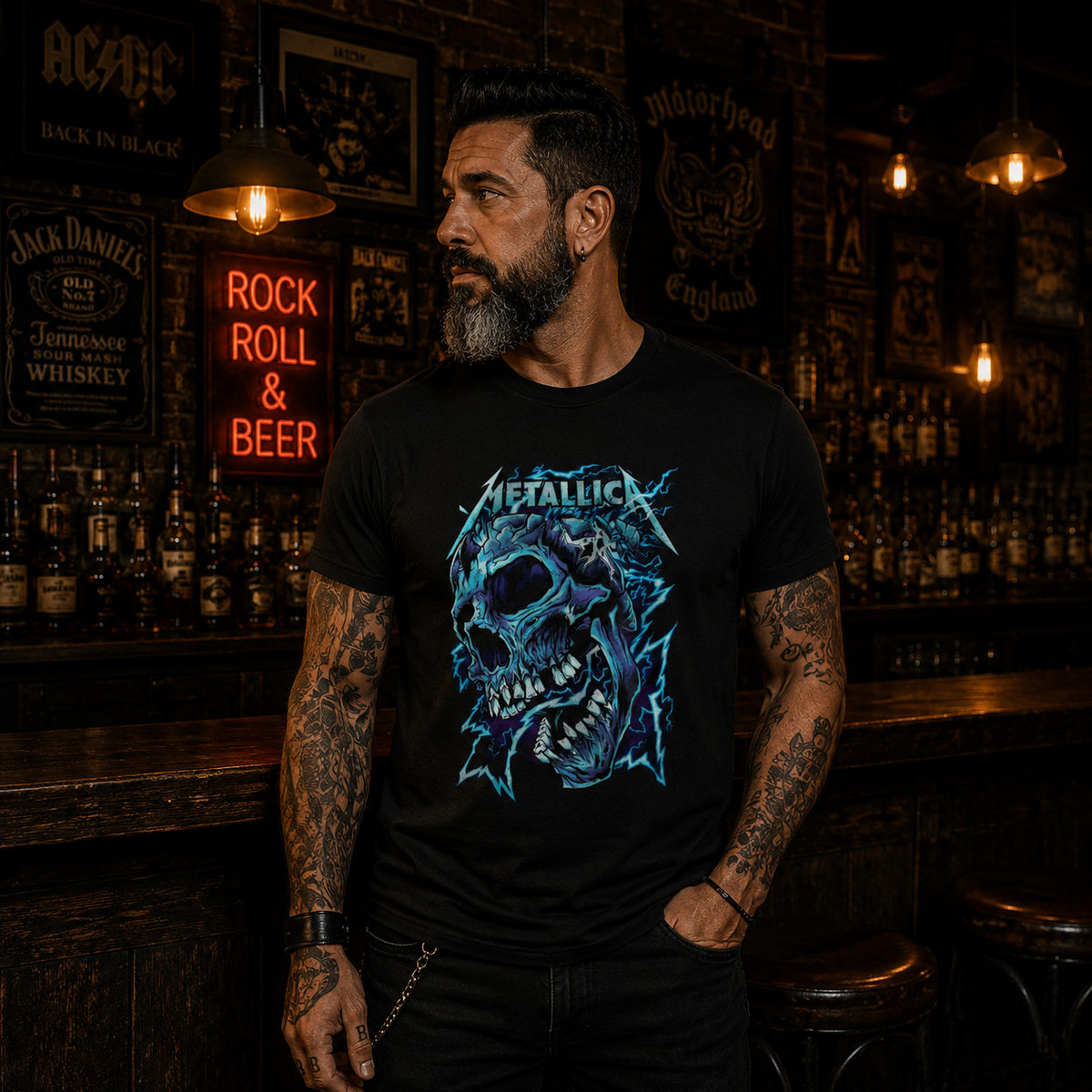 Camiseta Metallica Caveira