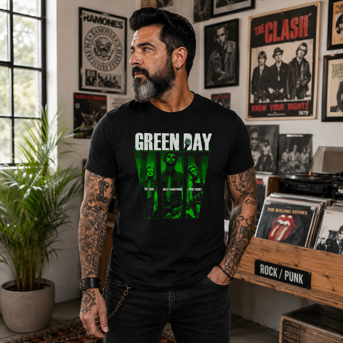 Camiseta do Green Day Trio