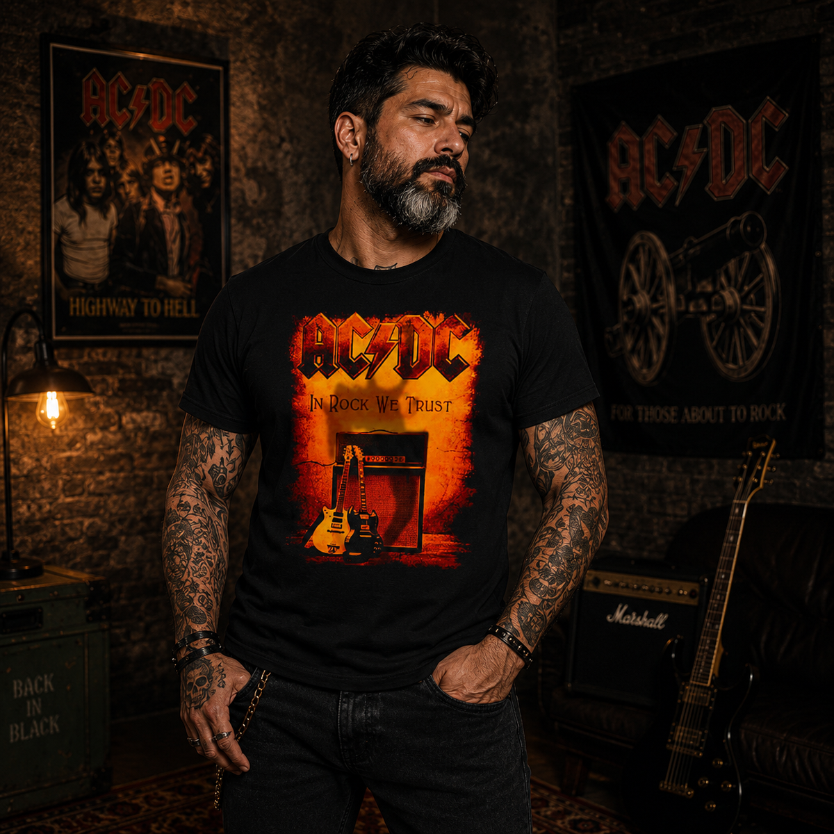 Camiseta AC/DC Rock In