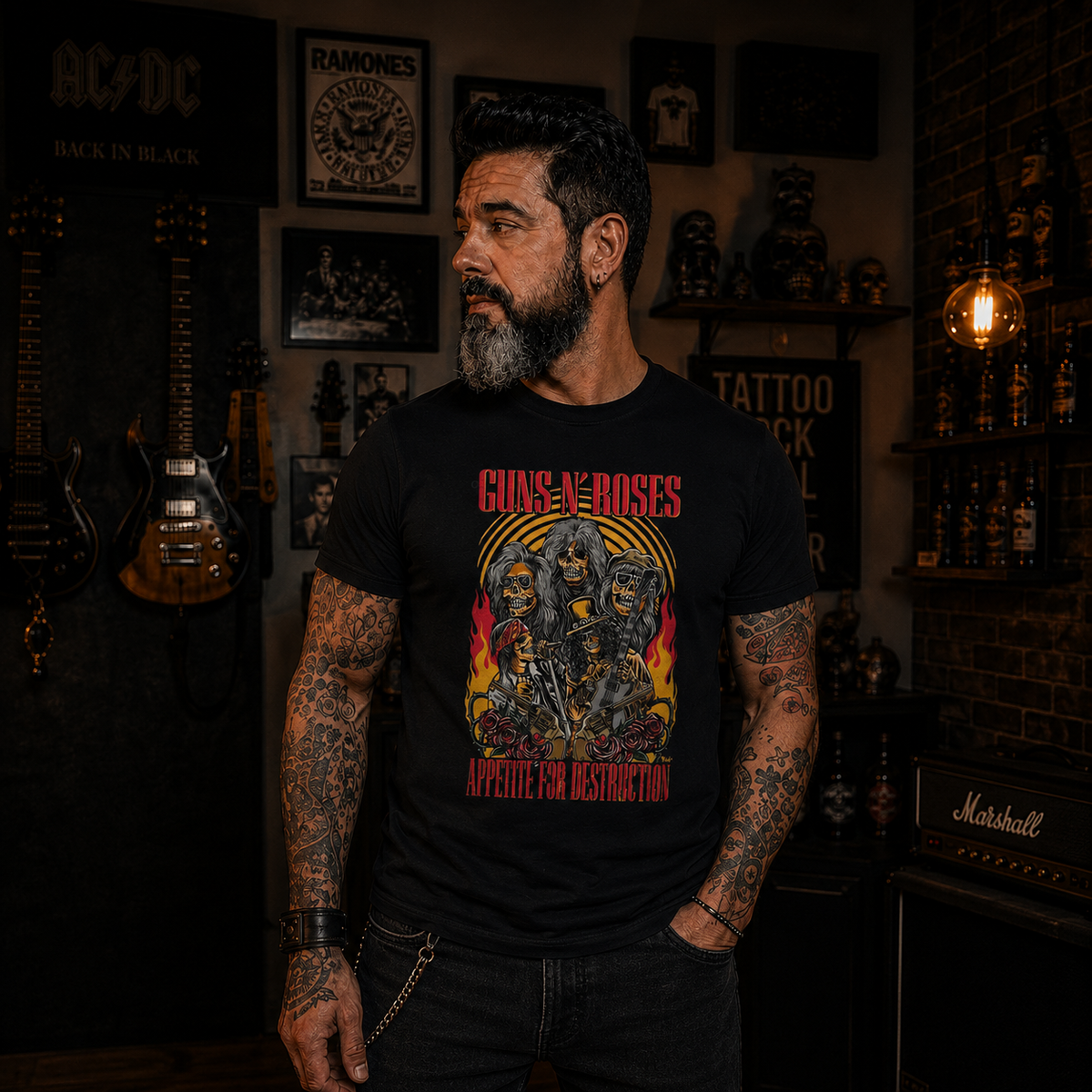 Camiseta Guns N' Roses appetite for destruction