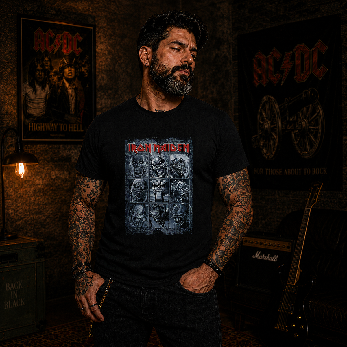 Camisetas Iron Maiden Faces