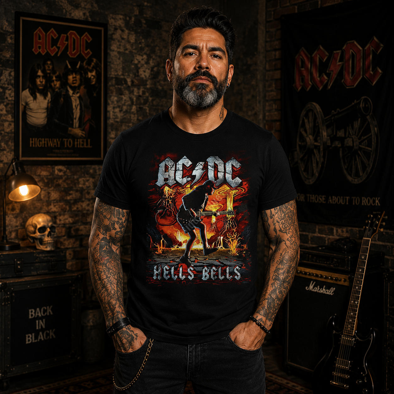 Camiseta AC/DC Hells Bells