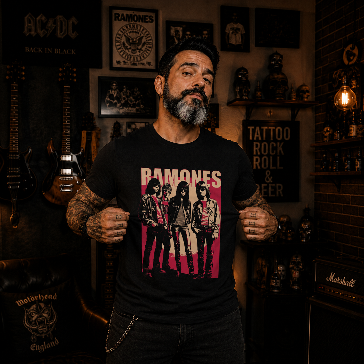 Camiseta Ramones Cartoon