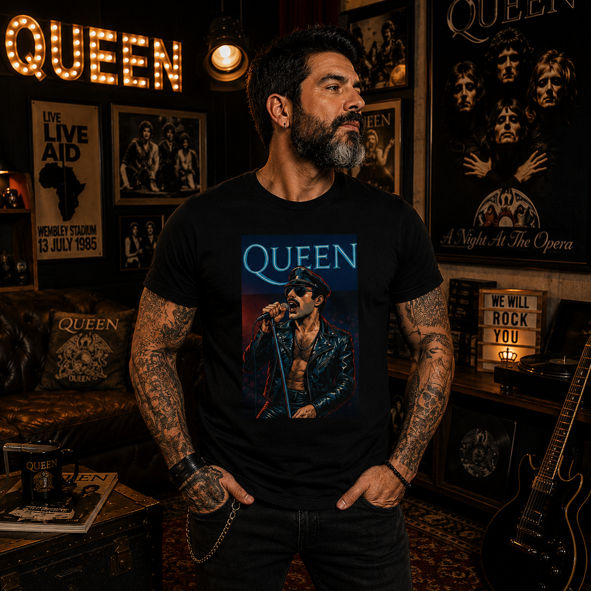 Camiseta Freddie Mercury Queen