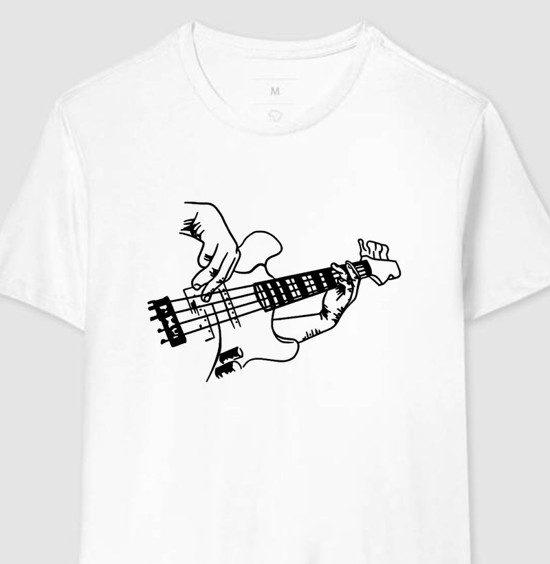 Camiseta Tocando Baixo Silhueta