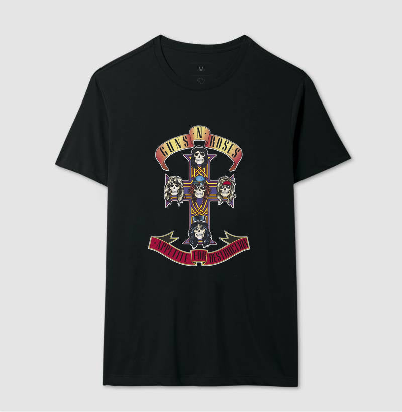 Camiseta Disco Guns N' Roses - Appetite for Destruction