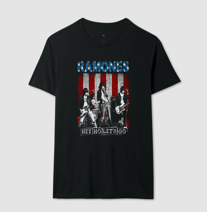 Camiseta Ramones Hey Ho Let's Go