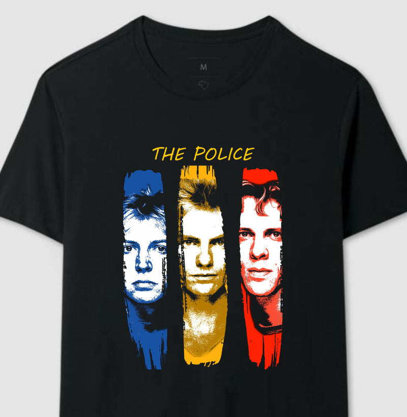 Camiseta The Police Faces