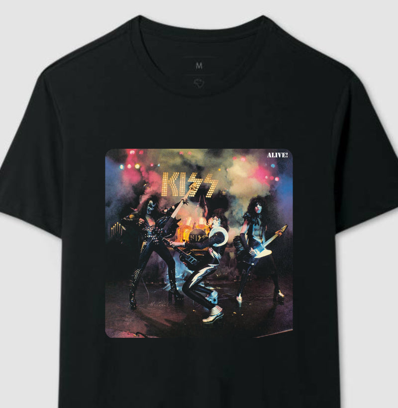 Camiseta Disco Kiss - Alive!