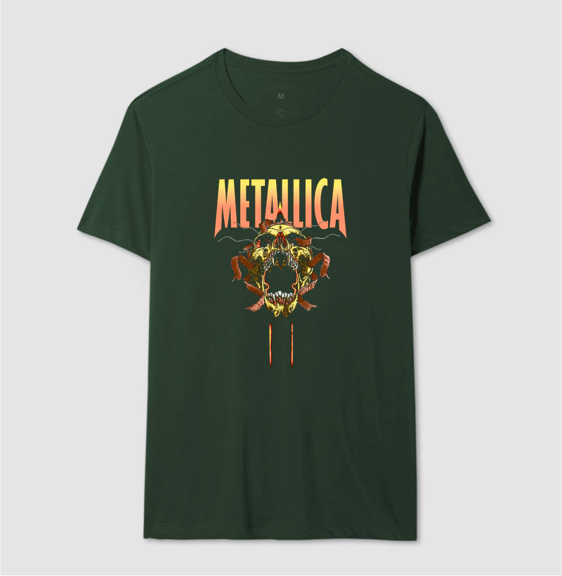 Camiseta Metallica Caveira Grito do Caos