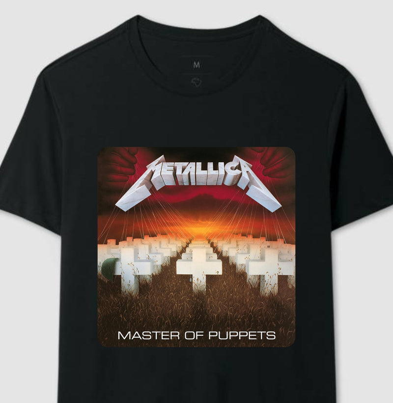 Camiseta Disco Metallica - Master of Puppets