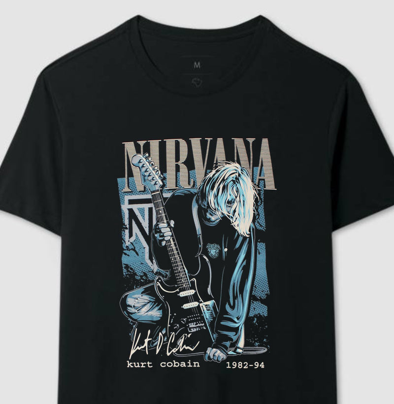 Camiseta do Kurt Cobain Nirvana