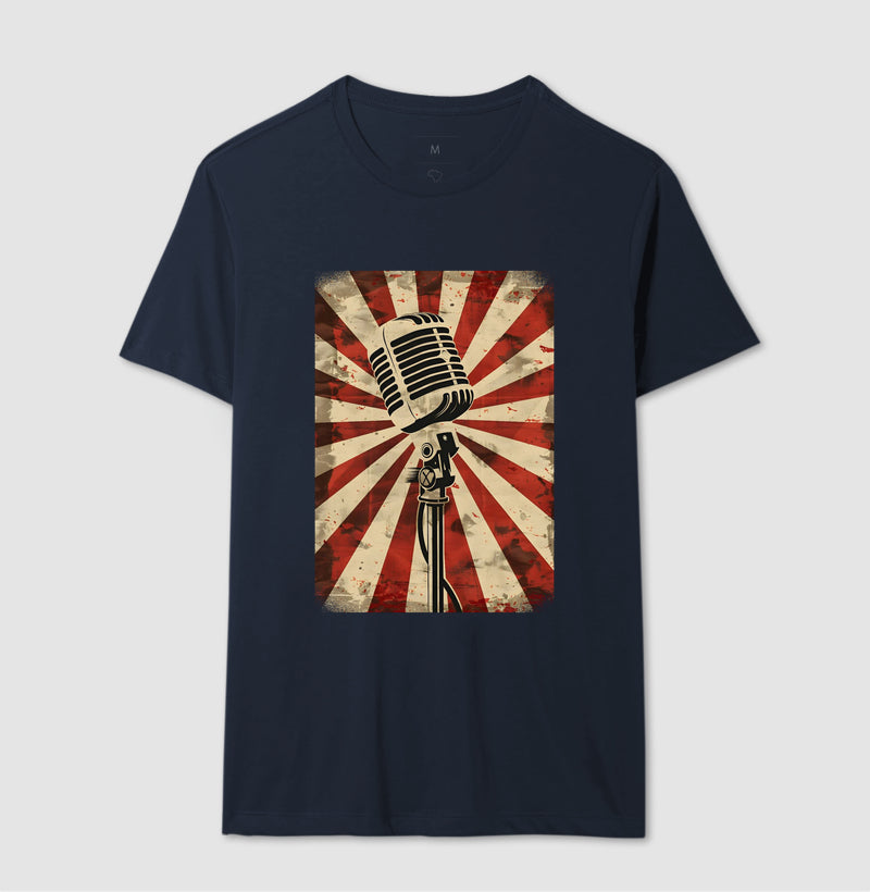 Camiseta Microfone Clássico