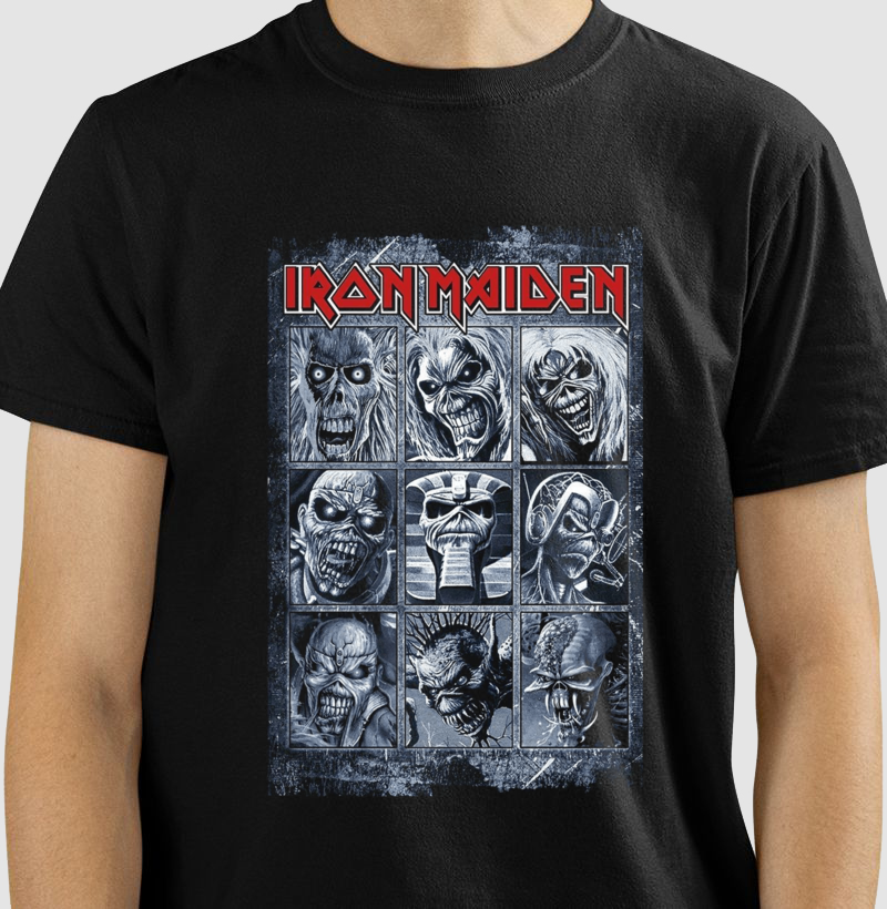 Camisetas Iron Maiden Faces