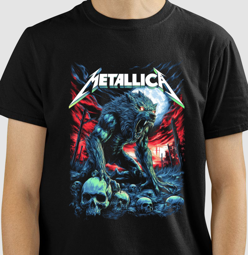 Camiseta Metallica Lobo