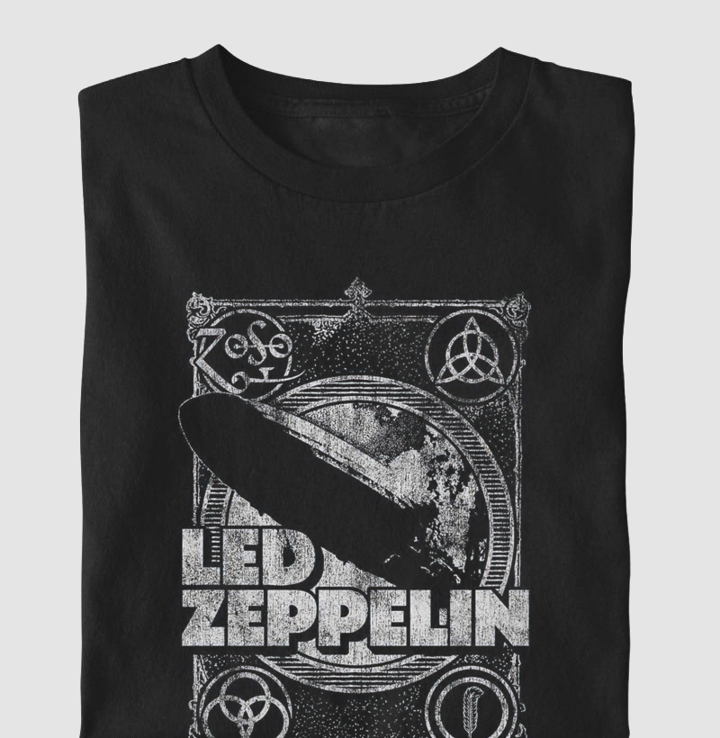 Camiseta Led Zeppelin Desenhada