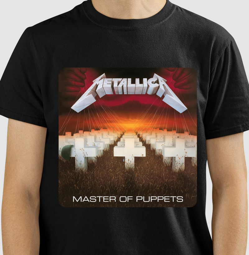 Camiseta Disco Metallica - Master of Puppets