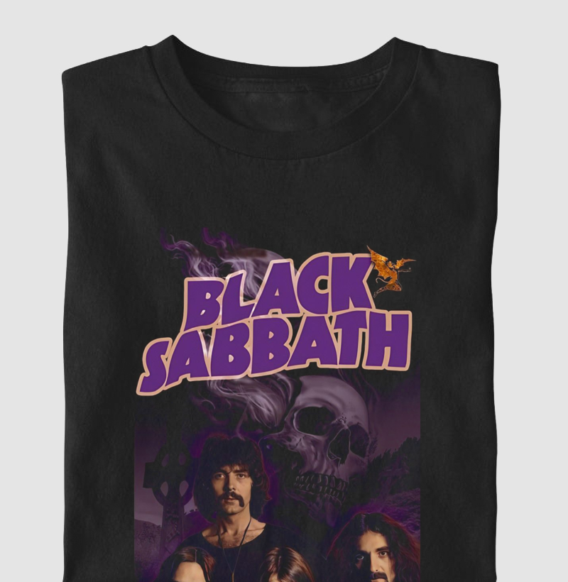 Camiseta Black Sabbath Roxo