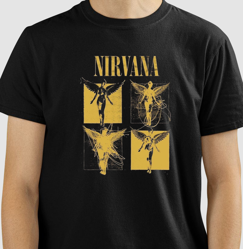 Camiseta Nirvana Quatro Anjos
