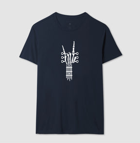 Camiseta Braço de Guitarra em Esqueleto